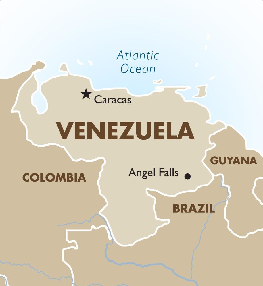 venesúela capital kort